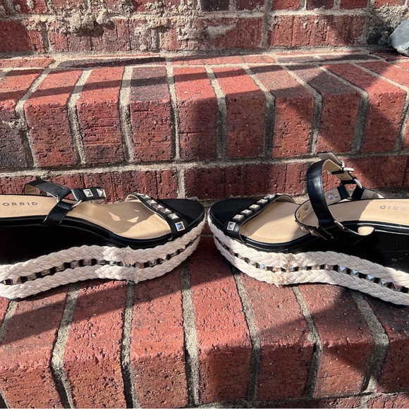 Torrid wedges with studs and jute. Adjustable strap. Size 10. Has spots … - Picture 6 of 12